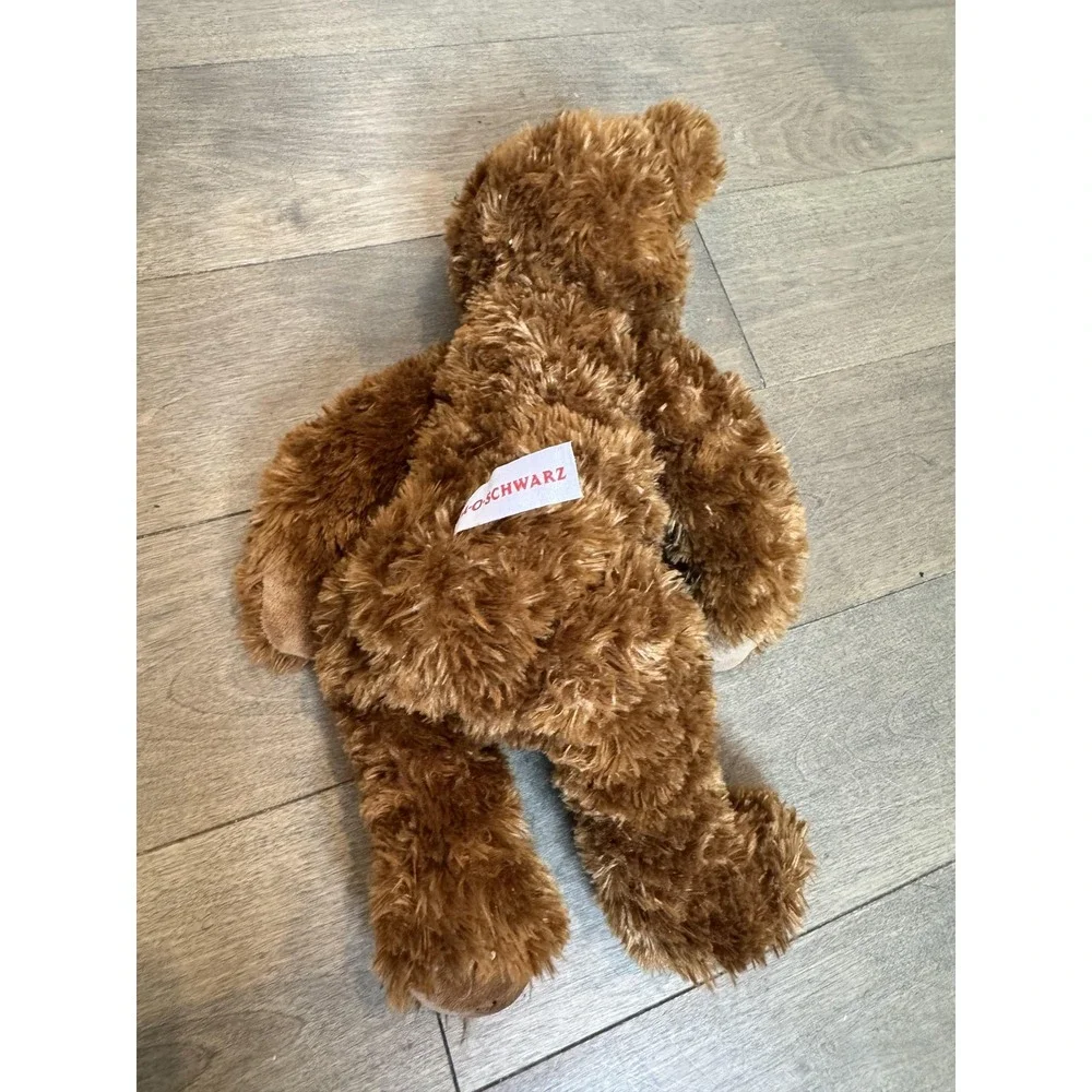 FAO Schwarz Brown Teddy Bear Plush Stuffed‎ Animal Toy Soft Cuddly Medium Buddy
